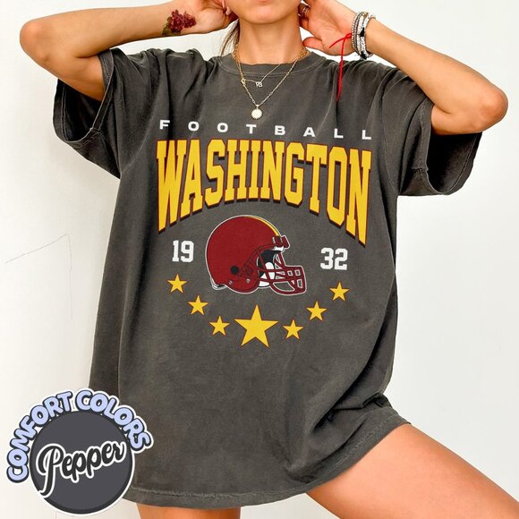 Washington Football Classic Feel Comfort Colors Tee 166 - Picture 1 of 5